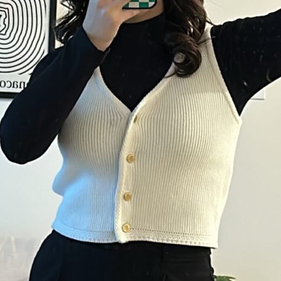 Abercrombie sweater button down vest - Picture 5 of 5